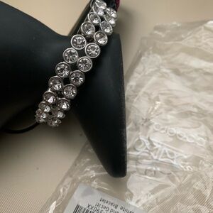 Paparazzi Silver Crystal Tennis Bracelet